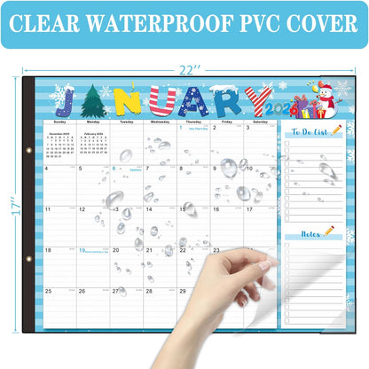 Lateefah Desk Calendar 2025, Large 22'' x 17'' Desk Calendar 2025-2026, 18 Month Desktop Calendars for Home & Office, Use July 2025 to December 2026