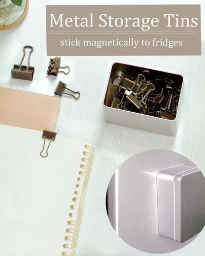 Assorted Binder Clips 0.75/1/1.25in 25-Pack - Bronze Tone Clips for Office & Home