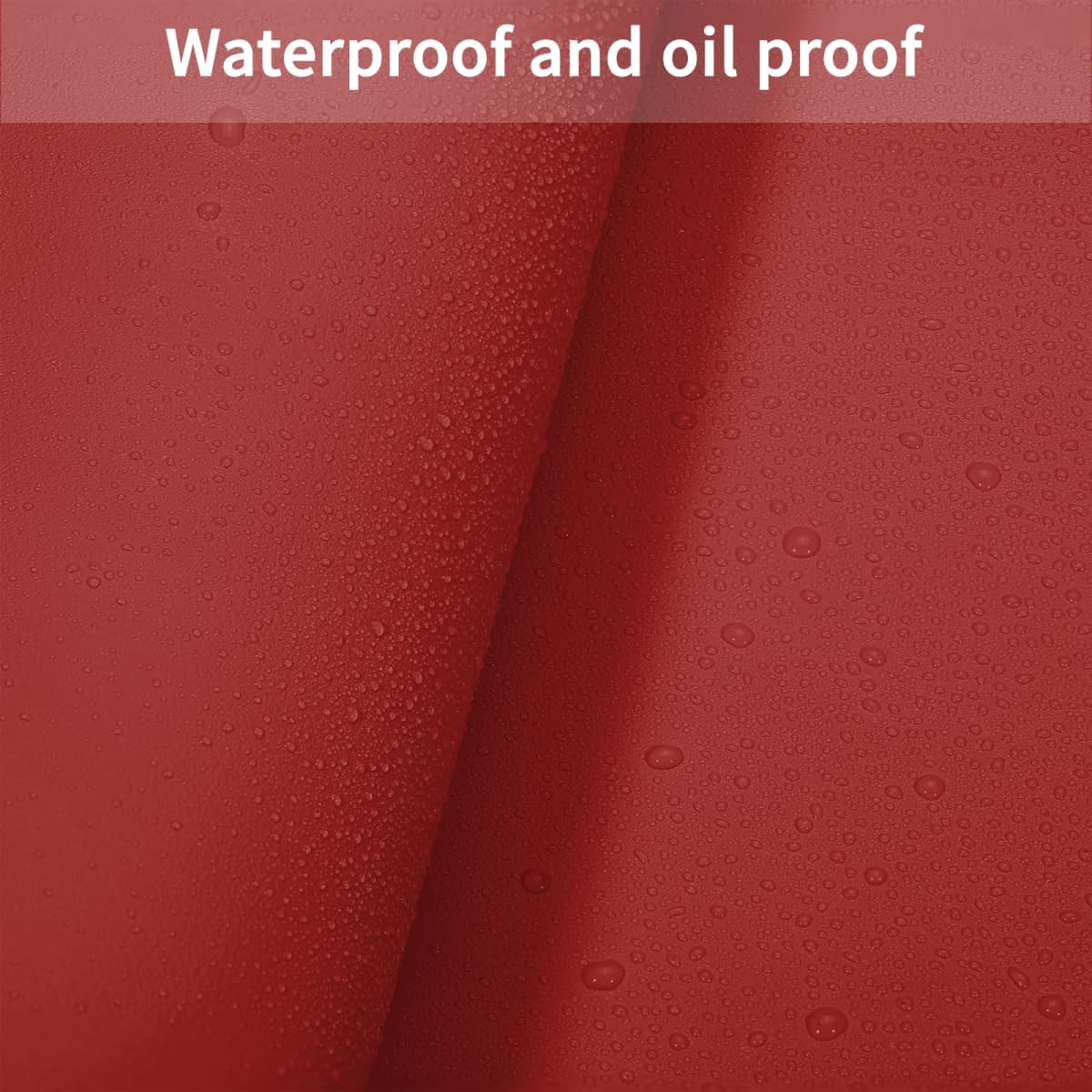 Vanity Protector Mat - Can Be Used On Both Sides Waterproof and Easy to Clean Good Flatness Used for Dresser Table(Black+Wine Red 10x48)