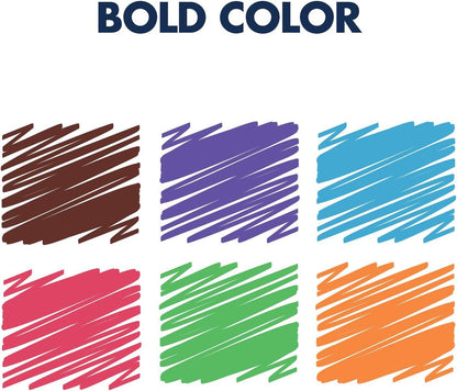 Quartet Glass Board Dry Erase Markers, Premium, Bullet Tip, Assorted Colors, 6 Pack (79556)