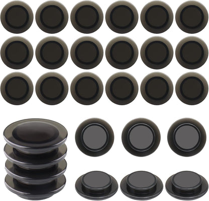 ZDZBLX Fridge Magnets, 28 Pack Mini Magnets for Fridge, Locker, Classroom, Office (Black)