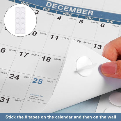 2024-2025 Wall Calendar 34.8" x 22.8" Large Vertical Yearly Wall Hanging Calenda with Julian Date from July 2024 to June 2025 Thick Paper Calendar 12 Month Annual Planner for Office Fridge(Blue)