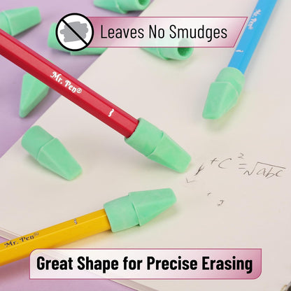 Mr. Pen- Pencil Erasers Toppers, 120 Pack, Green, Erasers for Pencils, Pencil Top Erasers, Pencil Eraser, Back to School Supplies