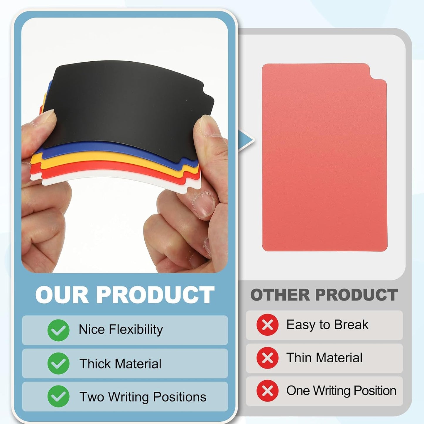 PATIKIL Trading Card Dividers, 100 Pcs Index Card Football Card Sorter Storage Boxes Organizer Tray Accessories for Sports Game Baseball Card, Dark Green