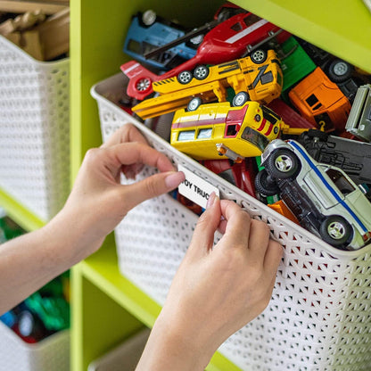 Royal Green Rectangular Color Coding Sticker Roll - Write On Labels for Folders and Organizing, 1.57" x 0.75" Stickers to Write On Name Tags for Office Supplies & Organization, 500-Pack (Neon Pink)