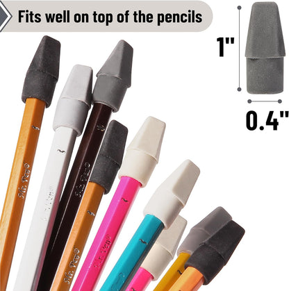 Mr. Pen- Pencil Erasers Toppers, 120 Pack, Colorful, Latex Free, No Smudge, Mr Pen Erasers for Pencils