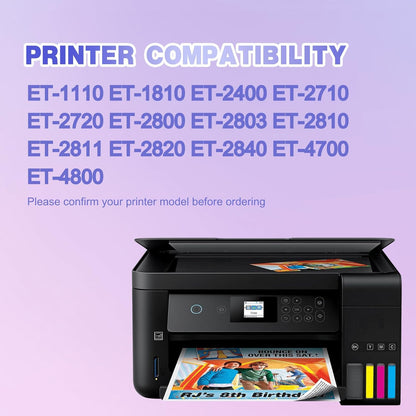 522 Black Ink Bottles Compatible 522 Ink Refill Bottles Black Use for ET-2800 ET-4800 ET-2400 ET-2803 ET-2720 ET-4810 ET-2840 ET-4700 Printer (3 Pack, 70ml)
