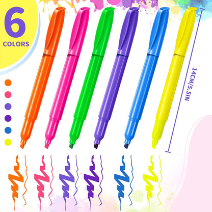 Handepo Highlighter Bulk Assorted Colors Dry Quickly Highlighter Markers Chisel Tip Pens for Kids Adult School Teachers Office Supplies Carnival Classroom graduation Rewards(300 Pcs)