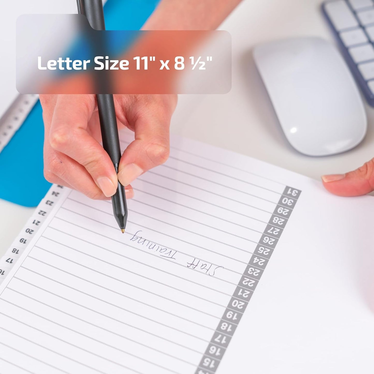 Davis Group 1-31 Index Tab Dividers for 3 Ring Binders, Customizable Table of Contents, 6 Sets