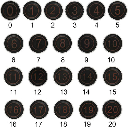 PATIKIL Number Stamps Self Inking, Numeral 3 Number Stamp Teacher Stamp Initial Stamp Ink Stamp for Class Notebook Scrapbooking DIY Craft Style 2, Red Ink