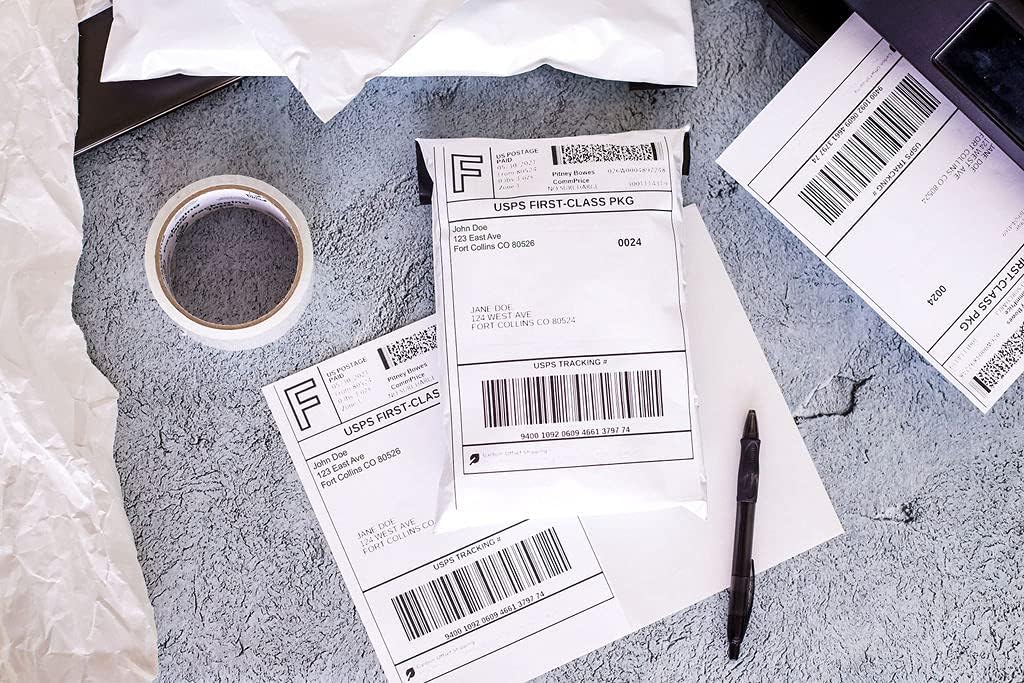 Premium Label Supply 8.5" x 5.5" Half Sheet Self Adhesive Shipping Labels for Laser or Inkjet Printer (4000 Labels)