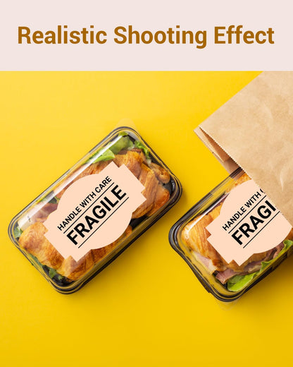 Phomemo Brown Creativity Thermal Labels for Shipping Label Printer for Small Business Supplies - 3" x 2" / 500 Labels/Roll, Commercial Grade Stickers Roll for Custom Stickers Personalized & Business