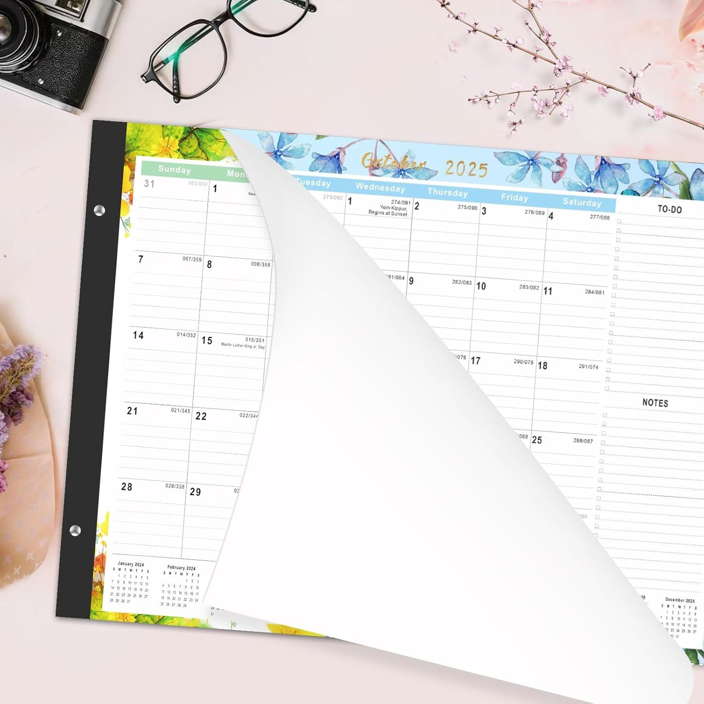 Gannyfer Desk Calendar 2025-2026 - 18 Month Large Calendar July 2025 - Dec 2026, 22" x 17" Desktop Pad Calendar, Office Supplies Perfect for Planning and Organizing In Your Home, School or Office