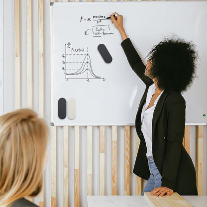 Ddaowanx Dry Erase Erasers, Magnetic Whiteboard Eraser Classroom Must Haves for Students Teachers, School Supplies (2 Pack, Black+White)