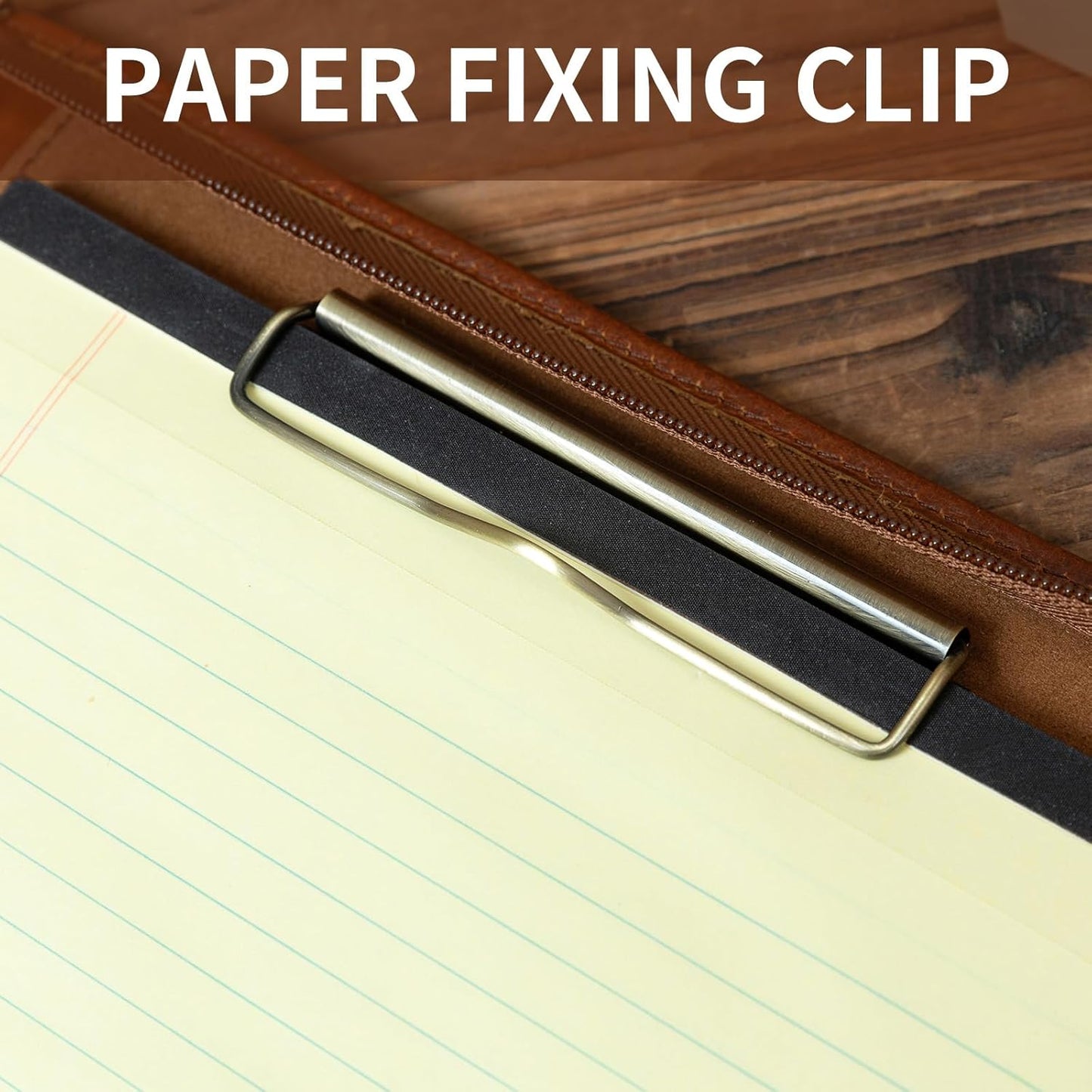 Handmade Vintage Crazy Horse Leather Portfolio Letter (A4) Size Notepad,Business Organizer Padfolio with Handle, for iPad Pro/Microsoft Surface Pro/13 inch Tablet (Custom,Oil Wax-Brown)