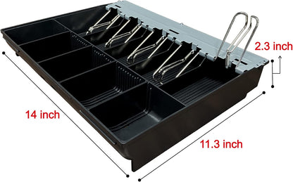 HK SYSTEMS SAM4S Cash Drawer Insert Money Tray Metal wire gripper 57, 5 Bills and 5 Coins, Compatible with Sam4s ER-5200, ER-5240, ER-5215, ER-900 Series, HK-7200 HK-7240, HK-7215 Series