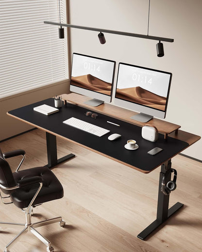 YSAGi Leather Desk Protector, Office Mat, Large Mouse Mat, Non-Slip PU Leather Blotter, Laptop Pad, Waterproof Writing Pad for Office and Home (Black, 47" x 17")