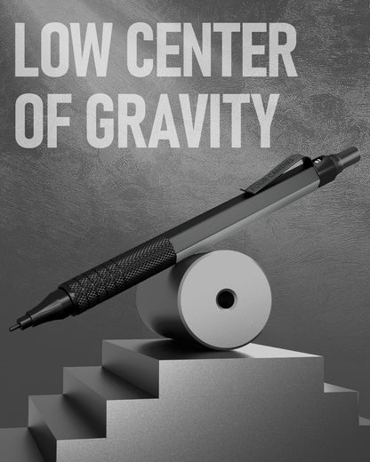 Four Candies Metal Mechanical Pencil Set, 3PCS Artist Lead Pencil 0.5mm & 0.7mm & 0.9mm with 480PCS HB Lead Refills, 3 Erasers, 9 Eraser Refills For Engineer Art Writing Drawing Drafting, Black
