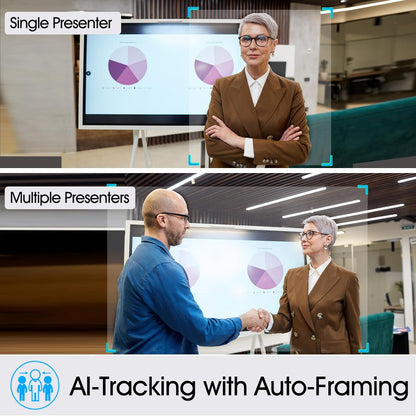 Angetube 4K Webcam with AI Tracking,Remote Control 4K Web Camera/10X Digital Zoom 1080P 60fps Web cam with USB 3.0 HDR/Dual Noise Cancelling Microphones for Video Calls/Meetings/Streaming/Skype/Zoom