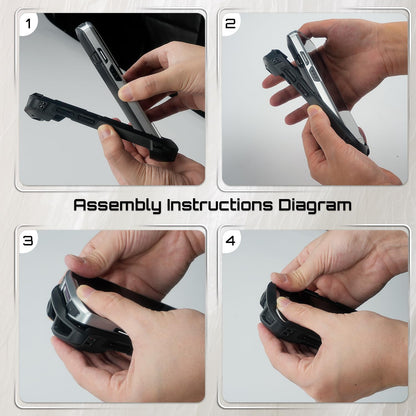 TC51 TC52 TC56 TC57 TC510K Case with Hand Strap - Protective & Ergonomic for Zebra Handheld Barcode Scanners SG-TC5X-EXO1-01 SG-TC5X-EXONHS-01 (Black)