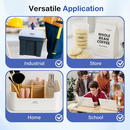 Labelife Label Maker Tape 18mm Clear TZe-141 Compatible with Brother P Touch TZe TZ Tape 18mm 0.7 Laminated Clear TZe141 TZ-141 3/4 Inch Label for Ptouch PTD600 PTD400AD PT1880, 5-Pack