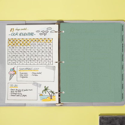 3 Ring Dark Green Binder Dividers with 8-Tabs, A4 Binder Dividers, Sturdy Plastic Divider, Suitable for Notebooks and Binders, Tabs for Binder, 3 Hole Punch (Dark Green, A4)