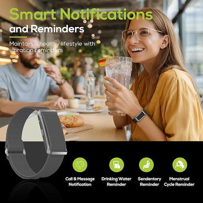 Activity & Fitness Trackers,All-Day Automatic Continuous Monitoring of Health Data SpO2/ Heart Rate/Blood Pressure/Sleep Stress/IP68, Fitness Tracker for120 Sport Modes,Smart Bracelet Free App