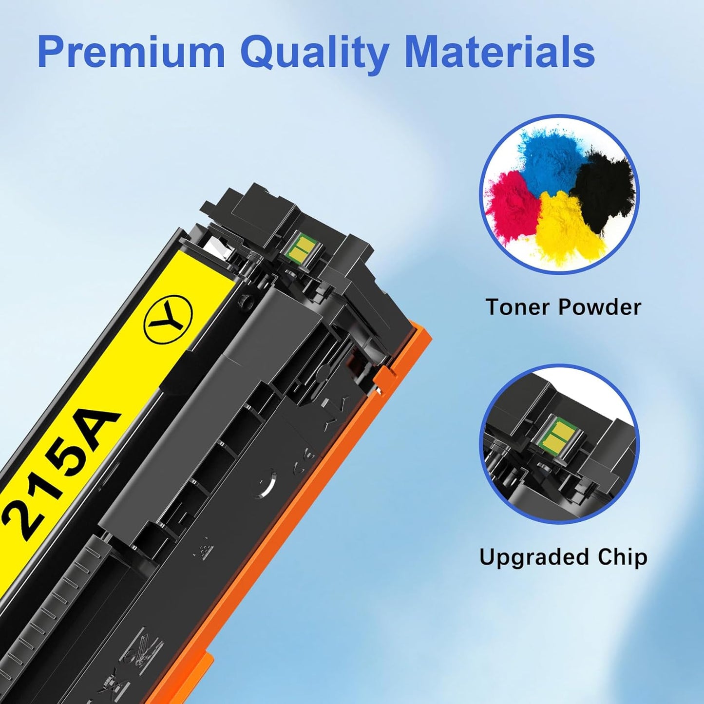 Toner Kingdom Compatible for HP 215A Toner Cartridge with HP Color Laserjet Pro MFP M182nw M183fw M155a M182n M155nw Printers (Black Cyan Yellow Magenta 4 Pack)