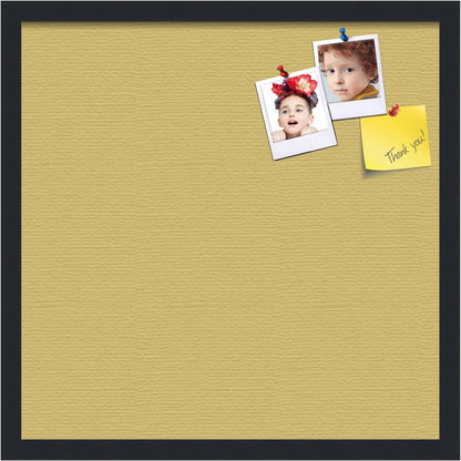 PinPix 20x20 Inch Cork Bulletin Board. This Decorative Framed Pin Board Comes with Honey Pastel Design and a Satin Black Frame. Ideal for Home Office Decor or Message Board (PinPix-1810)