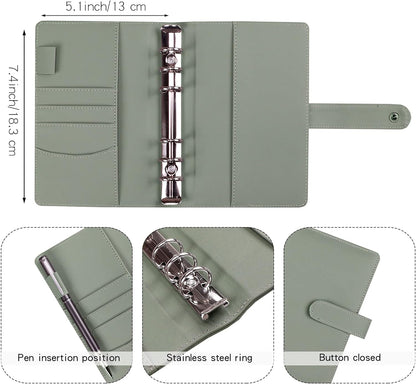 Money Saving Binder, Savings Challenges Book with for Cash Envelopes, 12pcs Zipper Envelopes A6 Budget Binder, Budget Planner for Managing Budgets and Saving Money -(Gray-7.4IN)