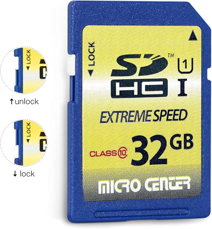 INLAND 32GB Class 10 SDHC Flash Memory Card Standard Full Size SD Card USH-I U1 Trail Camera by Micro Center (10 Pack)