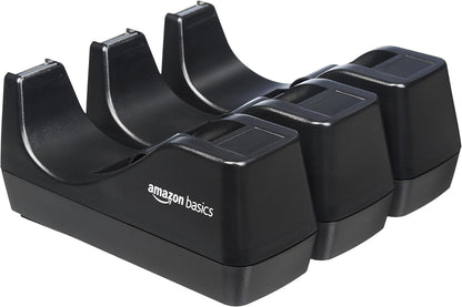 Amazon Basics Weighted Office Desk Tape Dispenser - 3-Pack