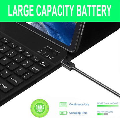 Keyboard case for Samsung Galaxy Tab A11 Plus / A9 Plus 11 inch, Bluetooth Backlit A9+ Keyboard Case with S Pen Holder for A11+ 11", Black
