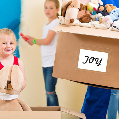 Chinco 50 Pack Clear Adhesive Pockets, Labels for Storage Bins, Plastic Self Adhesive Index Card Holder with Top Open for Organizing Bins Box Drawer(3.6 x 4.8 Inches)