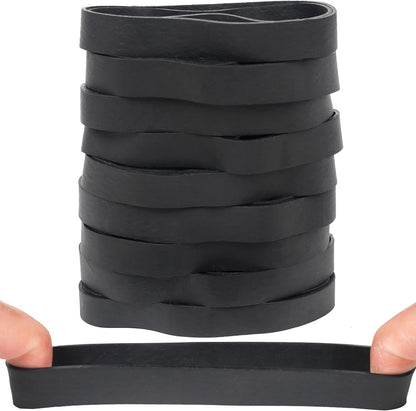 HAIDIBAO-Rubber Bands 40 Pcs size#105 Big black rubber band large Elastic Band rubber bands office supplies Heavy Duty wide Strong Elastic bands Outdoor (5.12" x 0.6")