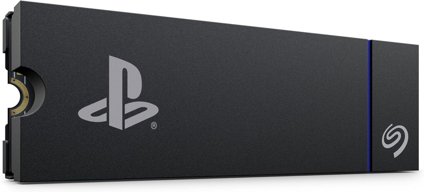 Seagate Game Drive PS5 NVMe SSD for PS5 2TB Internal Solid State Drive - PCIe Gen4 NVMe 1.4, Officially Licensed, Up to 7300MB/s with Heatsink (ZP2000GP3A1001)