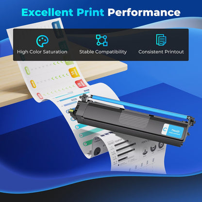 TN431 TN-431 Toner Cartridges Compatible for Brother TN431 TN-431 TN 431 for Brother MFC-L8900CDW Toner Cartridges MFC L8900CDW HL-L8360CDW HL-L8260CDW HL-L8360CDWT MFC-L8610CDW, 4-Color