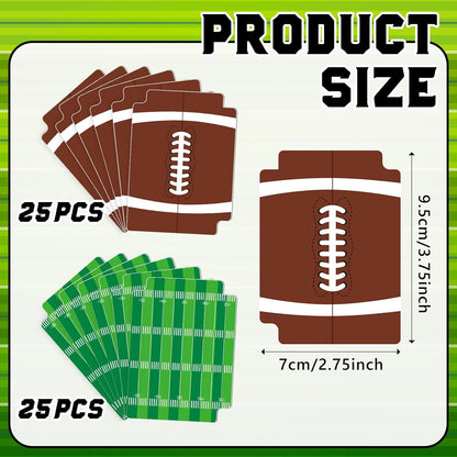 50pcs Football Card Dividers Plastic Index Card Storage Dividers with Tabs Card Separators for Sports Game Football Card Collection