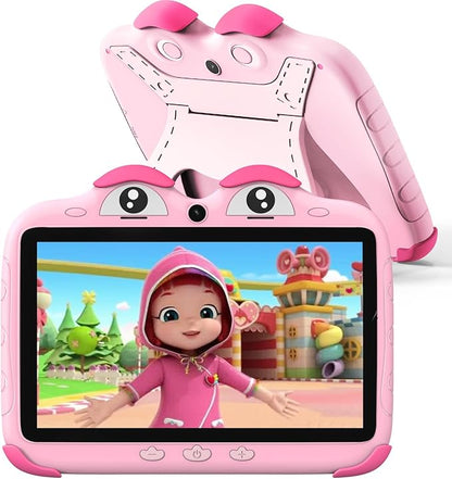 Kids Tablet 7 Inch 32GB with WiFi, Toddler Tablet for Kids Software Installed Parental Control, Children Learning Android Tablets for Toddlers Boys Girls