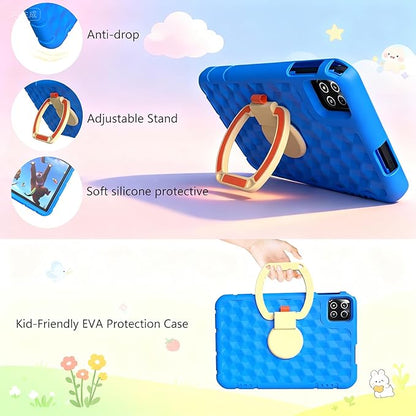 Kids Tablet, 10 inch Android 15 Tablet for Kids, 20GB RAM 128GB ROM Octa-Core 6000mAh Battery Childs Tablets with Shockproof Case, Bluetooth, WiFi, Parental Control, Dual Camera, GPS