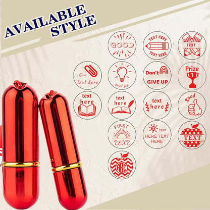 Custom Loyalty Card Stamp Personalized Self Inking Stamp for Business Stamp, Teacher Stamp, Reward Stamp, Self Inking Stamp, Small Round Rubber Stamp