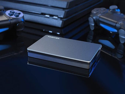 Toshiba Canvio Gaming 2TB Portable External Hard Drive USB 3.0, Black for PlayStation, Xbox, PC & Mac - HDTX120XK3AA