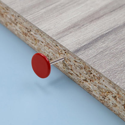 100Pcs Flat Head Upholstery Tacks Home Furniture Decor Tacks Upholstery Nails Flat Push Pins Flat Thumb Tacks Red (11mmx17mm)