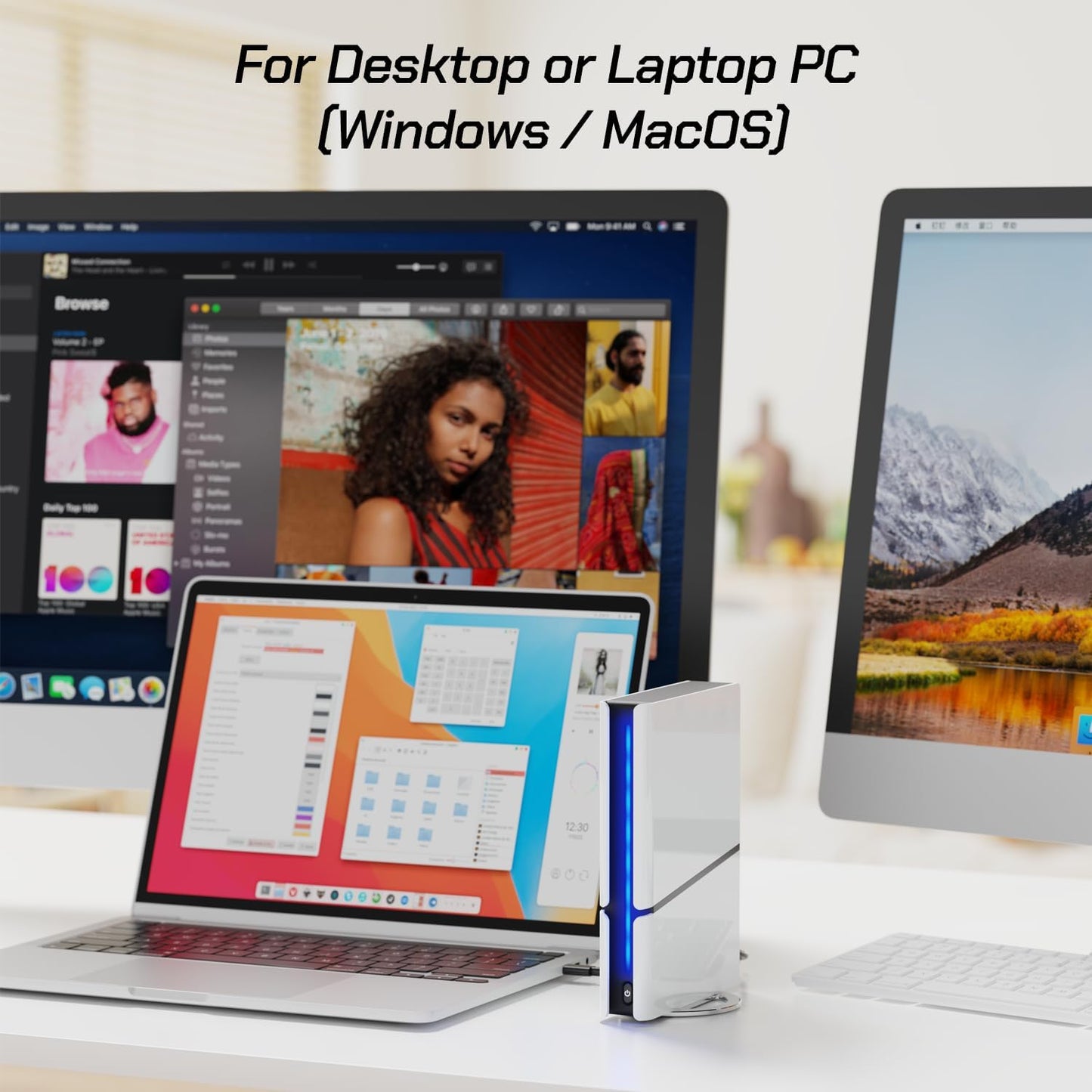 Avolusion PRO-H1 20TB 7200RPM USB 3.2 Gen2 (10Gbps) External Hard Drive (for Windows or MacOS Desktop PC/Laptop) (Renewed)