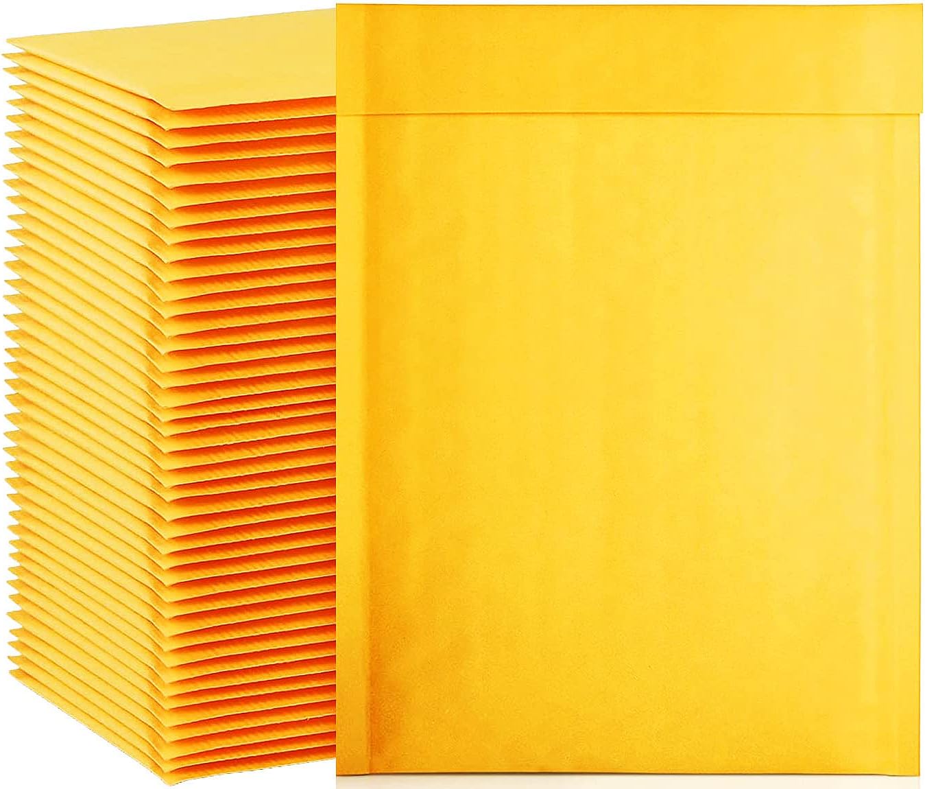 packbabol Kraft Bubble Mailers 6x10 Inch 100 Pcs,Small Self-Sealing Mail Shipping Bags,Yellow Padded Envelopes #0