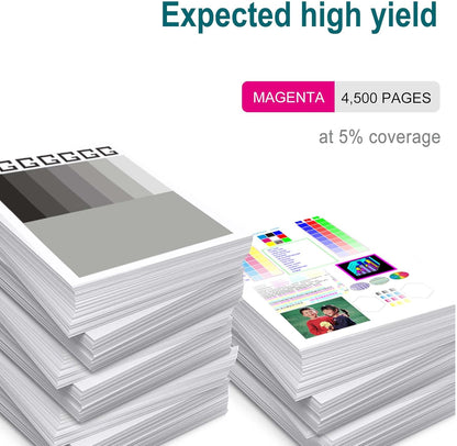 212A Magenta Toner Cartridge Replacement for HP 212A W2123A for HP Color Laserjet Enterprise M554, M555 Series, Color Laserjet Enterprise MFP M578 Series