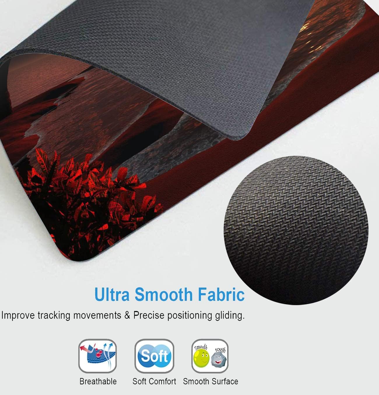 Customized Square Gaming Women's Mouse Pad, Anti Slip Rubber Base Mouse Pad On The Lake During Sunset, Desktop and Laptop Mouse Pads