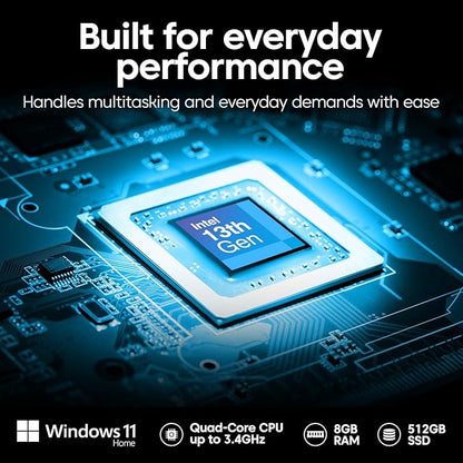 Fusion5 10.1" Windows 11 Full HD Rugged Tablet PC - Intel 13th Gen - FWIN232 PRO N5 Ultra Slim Windows Tablet Computer - 8GB RAM, 512GB SSD, 10 Inch, 5G WiFi, HD Webcam, Micro HDMI, Expandable Storage
