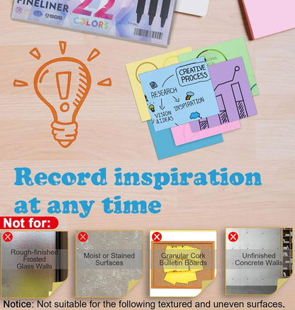 MyLifeUNIT Sticky Notes 3x3, Bulk Pack 54 Note Pads 5400 Sheets for Daily Reminder, Self-Stick Notes with 6 Assorted Colors