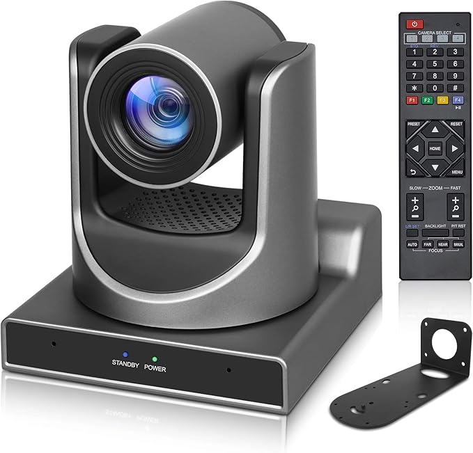 PTZ Camera, 30X SDI Camera Support Optical Zoom Video and POE with Network IP Live Streaming, Simultaneous 3G-SDI and USB Video Output, for Conferences, Church, Teaching